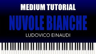 Ludovico Einaudi – Nuvole Bianche | MEDIUM Piano Tutorial