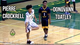 Top PG's Under 6 Ft BATTLE!! Pierre Crockrell VS. Donovann Toatley Full Game Highlights