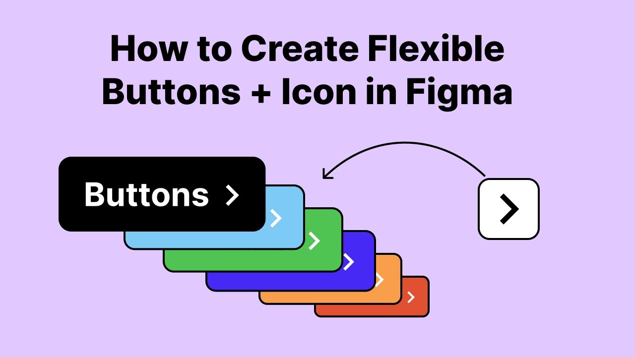 How To Create Flexible Buttons + Icon In Figma UI Design - YouTube