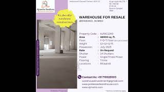 46900SQ FT RCC STRUCTURE WAREHOUSE PROPERTY AVAILABLE FOR SALE IN BHIWANDI FOR SAFE STORAGE UNIT