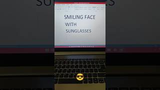 smiling face with sunglasses 😎 in ms word tips and tricks #computerknowledge #msoffice #youtubeshort