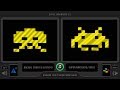 Space Invaders DX (Arcade vs SNES) Side by Side Comparison