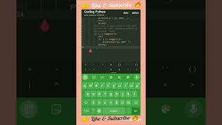 💻🔥Python: Program to print k using alphabets.#tutorial #learning#practice#shorts#viral#treading#code