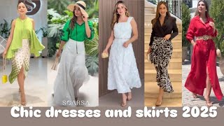 Chic and delicate dresses and skirts for February 2025