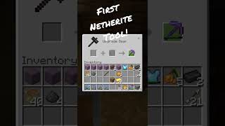 My FIRST Netherite Tool! #shorts