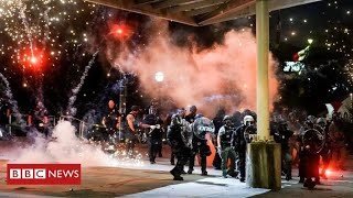 Mass protests and arrests across US over George Floyd death - BBC News