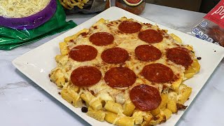 French Fry Pizza