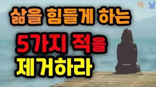 삶을 힘들게 하는 5가지 적을 제거하라, 나는 더 이상 끌려다니지 않기로 했다│오디오북 책읽어주는여자 korean audiobook