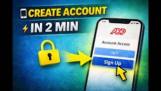 How To Open an Account on ADP Mobile Solutions App | ADP MOBILE SOLUTIONS