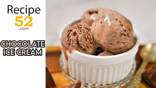 Chocolate Ice Cream Recipe| Deep Chocolate Flavor| No Eggs | No Churn Chocolate | 5 Ingredients Only