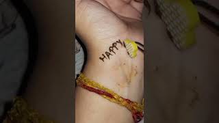 heena😊Happy tattoo heena diy mehndi #short #viral #trending #youtubeshorts #diy #new#shorts