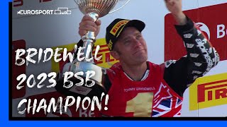 British Superbikes Brands Hatch: Tommy Bridewell crowned 2023 champion in tense season finale 🏆