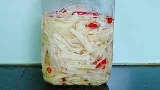 Cách Ngâm Măng Ớt TRẮNG - GIÒN - KHÔNG VÁNG || Nhà Của Táo