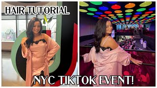 Bouncy Curls Tutorial For TikTok Event in NYC! 😍 Trying GHD Curling Iron For First Time! 🥰