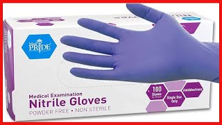 MedPride Powder-Free Nitrile Exam Gloves, Medium, Box/100