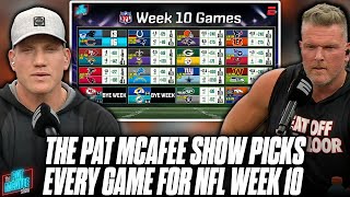 The Pat McAfee Show Picks & Predicts Every Game For NFL's 2023 Week 10