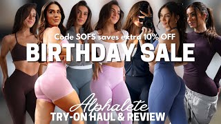 $10 ALPHALETE LEGGINGS?!?! | Birthday Sale Drop 20-80% OFF, Contour is Back, Try-on Haul \u0026 Review