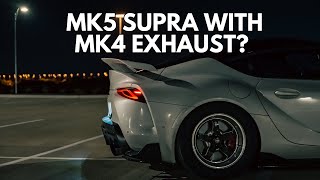 6870 MK5 Supra + Custom MK4 Supra Exhaust = Perfection