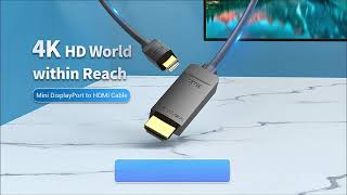 Vention Kabel Converter Mini DP DisplayPort Male to HDMI Male FHD 4K