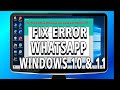 How To Fix Unexpected Error On WhatsApp Desktop App Windows 10 & 11