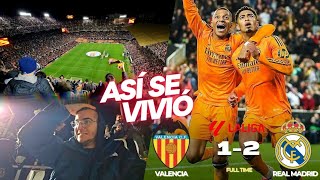 VALENCIA 1-2 REAL MADRID: ASÍ SE VIVIÓ en MESTALLA 🔥 REMONTADA ÉPICA MODRIC BELLINGHAM ROJA VINICIUS