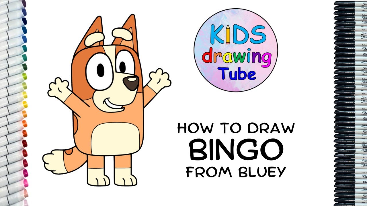 How To Draw Bluey Bingo