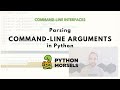 argparse: parse command-line arguments in Python
