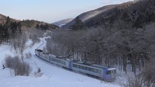 2016.2.6撮影　常紋峠　特急ｵﾎｰﾂｸ？､玉ねぎ列車等　☆北鉄路漫142