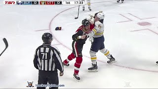 Nicolas Deslauriers vs Chris Neil Feb 16, 2016