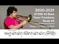 2020-2021 ATSSB All State Tenor Trombone Etude #2 - Allegro marziale by Gatti