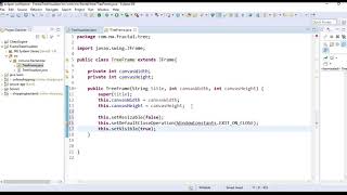 Java Fractal Tree Visualizer 1. JFrame.