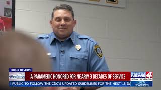 Paramedic Honored for nearly 3 decades of service