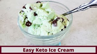 Easy Keto Ice Cream Base Plus Keto Mint and Chip Keto Ice Cream Recipe (Dairy Free Options)
