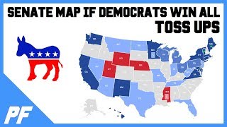 2018 Senate Map If Democrats Win All Toss Ups - Enough to Get Majority? - Midterm Elections