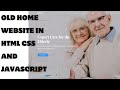 How to make a Old Home website in HTML CSS and Javascript | Source code
