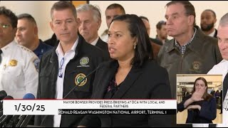 Mayor Bowser Provides Situational Update @ DCA w/ Local \u0026 Federal Partners, 1/30/25