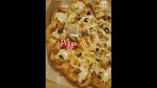 cheezious crown crust pizza 🍕🥰 #spicyfood #pizza #shorts #viral #cheezious