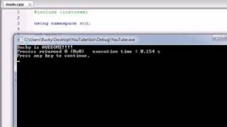 Buckys C++ Programming Tutorials - 8 - if Statement