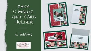 Easy Christmas Gift Card Holders You Can Make in 5 Minutes!
