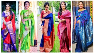 Latest silk Saree Design | Designer Silk Sarees | Silk Saree Ideas | Silk Sarees #saree #sarees