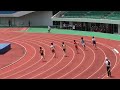 2022年度　第2回長崎県陸上競技記録会 兼 国体予選　男子　一般・高校　200m b決勝　1位　菅野　陽太　 3 福岡大