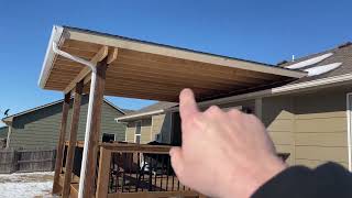 Patio Cover provides shade and enjoyment