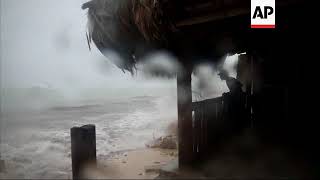 Hurricane Maria storms the Dominican Republic