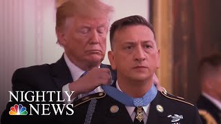 First Medal Of Honor Awarded To A Living Iraq Veteran | NBC Nightly News