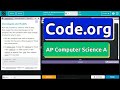 Code.org Lesson 8.2 Mutator Methods | Tutorial with Answers | Unit 2 Computer Science A (CSA)