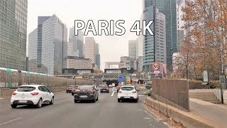 Paris 4K - Skyscraper District Drive - La Defense