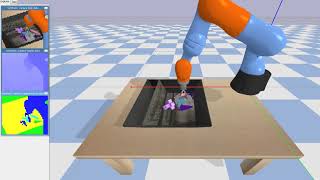 Pre-trained Kuka robot in Pybullet environment