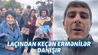 Laçındakı yeni sərhəd məntəqəsindən keçən erməni sakinlər danışdı