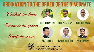 Diaconate Ordination of Bros. Praveen, Prashant, Thomas, Intru, Anthony \u0026 Joseph | Sep 28 | 10:30AM