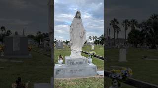 Beautiful Virgin Mary Statue in Haunted Cemetery #invocation #grave #statue #haunted #paranormal